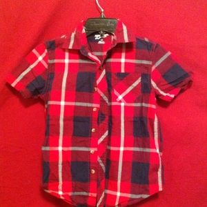 Plaid button down shirt